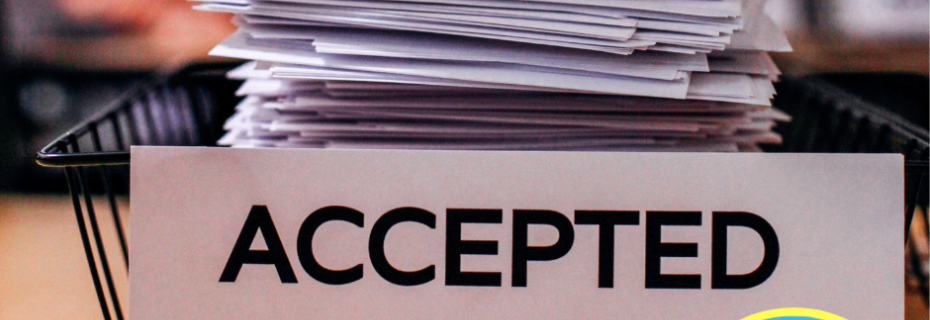 Stack of papers with "Accepted" label and the legend "FOIA FAQS" imposed