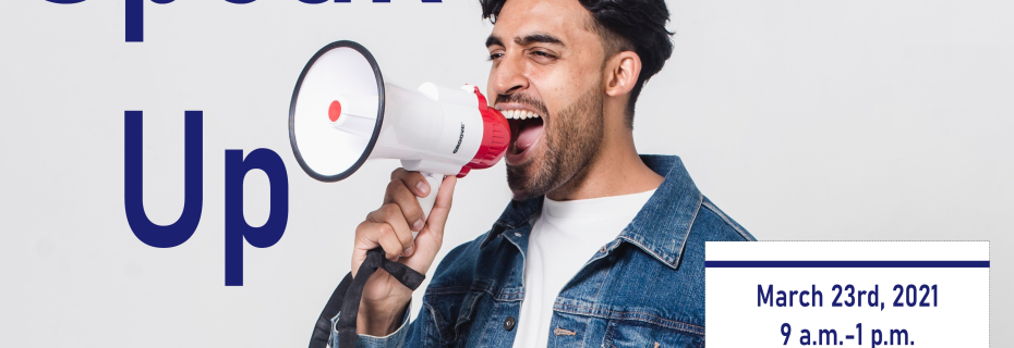 Man Yelling into Megaphone